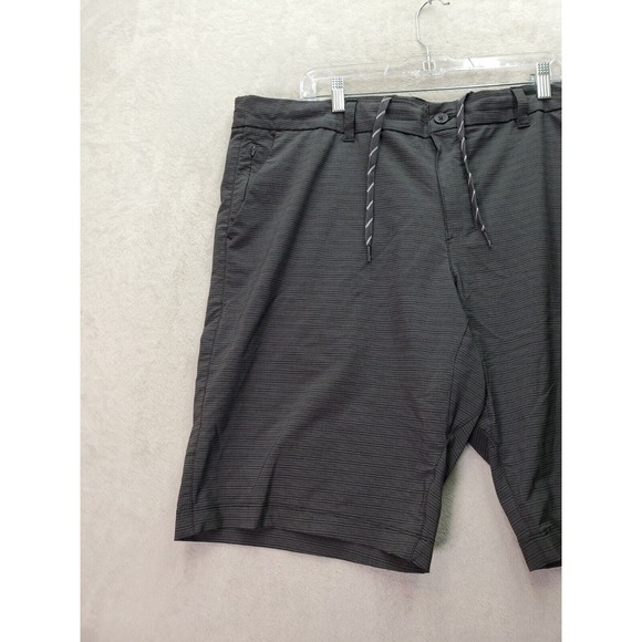 Lot Of 2 Hang Ten Board Shorts Men 40 Tan Dark Gray Polyester Pockets Drawstring - Picture 5 of 16